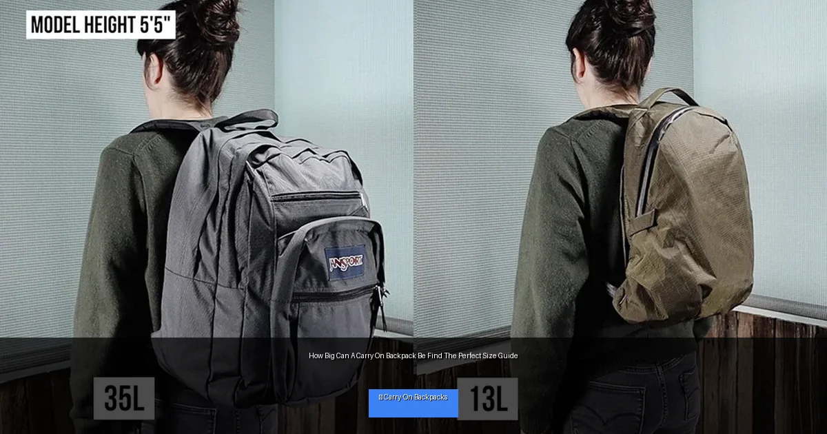 How Big Can A Carry On Backpack Be Find The Perfect Size Guide