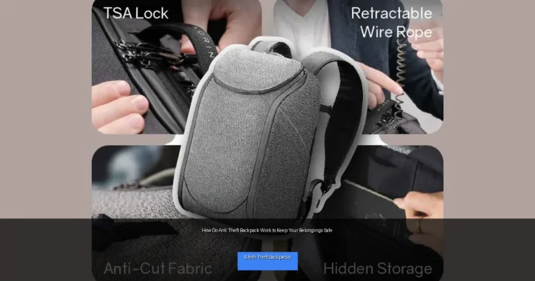 How Do Anti Theft Backpack Work to Keep Your Belongings Safe