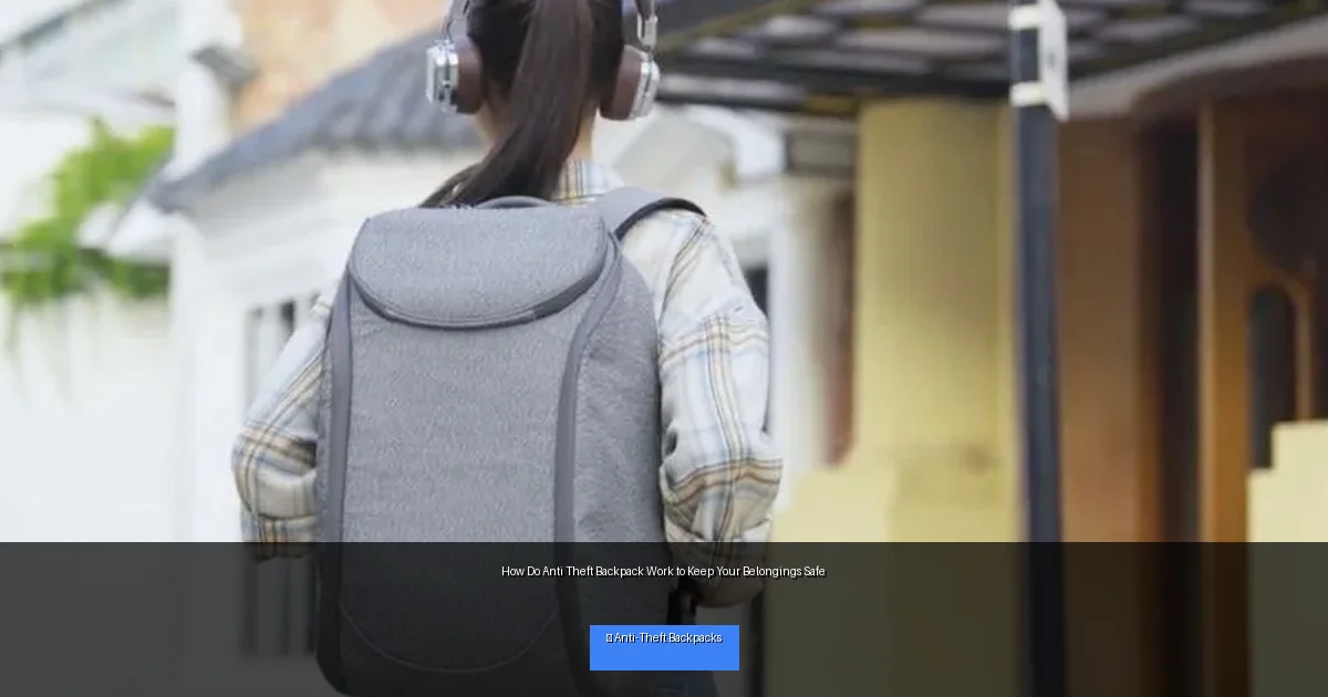 How Do Anti Theft Backpack Work to Keep Your Belongings Safe