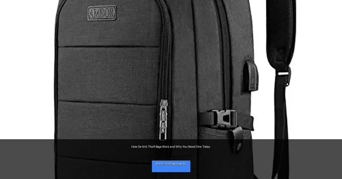 How Do Anti Theft Bags Work and Why You Need One Today