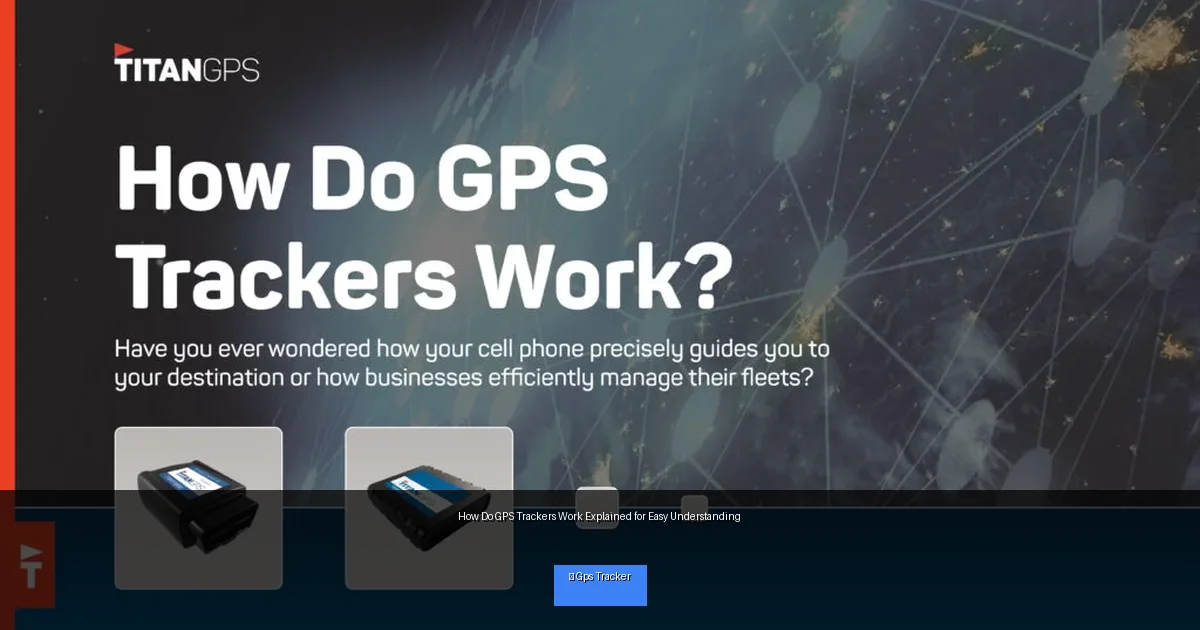 How Do GPS Trackers Work Explained for Easy Understanding