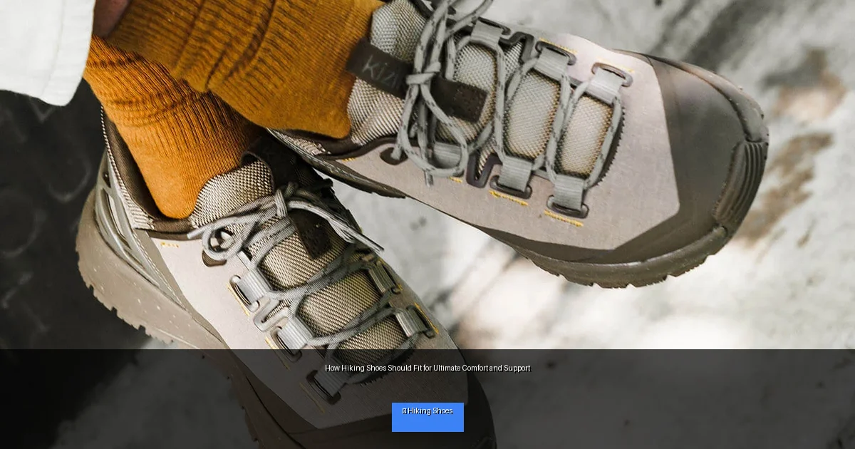 How Hiking Shoes Should Fit for Ultimate Comfort and Support