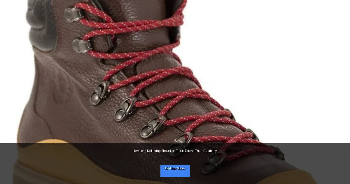 How Long Do Hiking Shoes Last Tips to Extend Their Durability