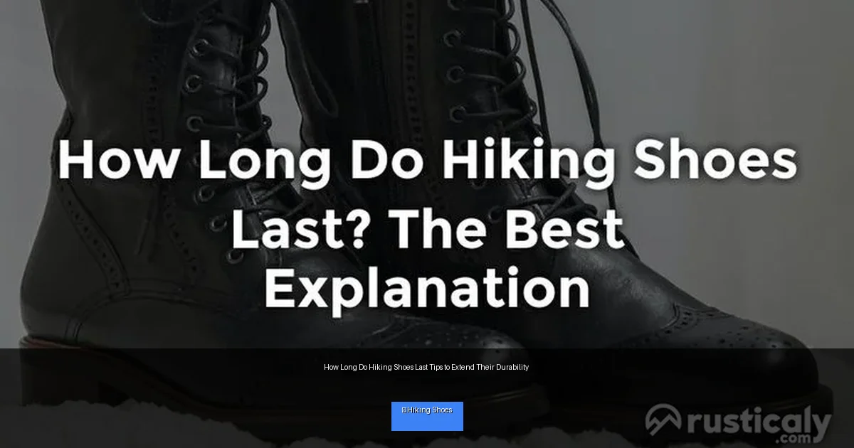 How Long Do Hiking Shoes Last Tips to Extend Their Durability