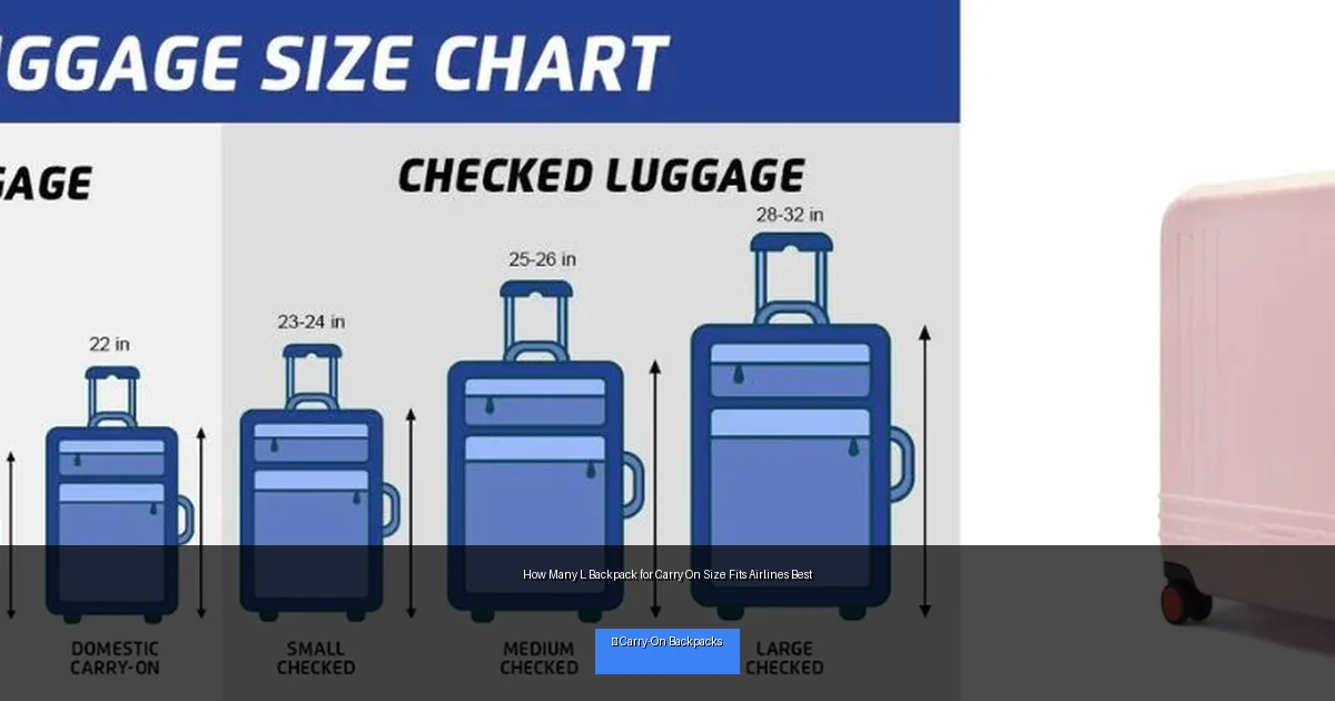 How Many L Backpack for Carry On Size Fits Airlines Best