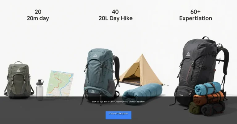 How Many Liters Is Carry On Backpack Guide for Travelers