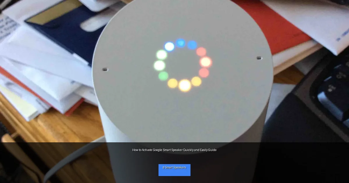 How to Activate Google Smart Speaker Quickly and Easily Guide