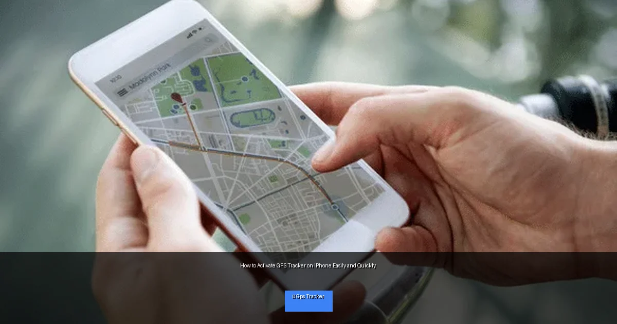 How to Activate GPS Tracker on iPhone Easily and Quickly