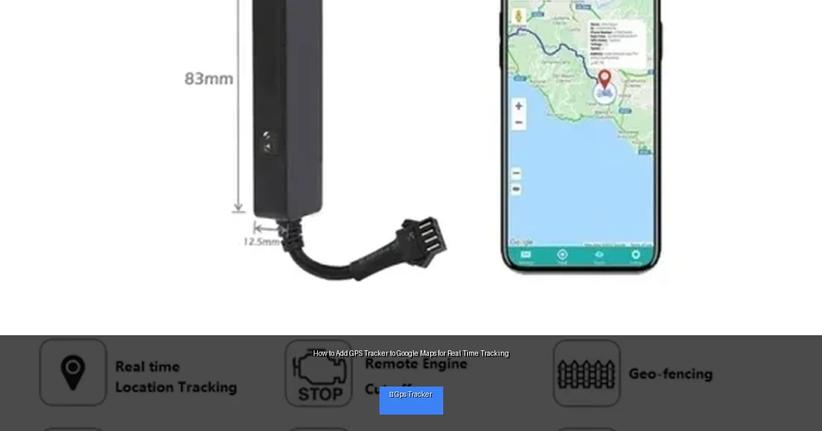 How to Add GPS Tracker to Google Maps for Real Time Tracking