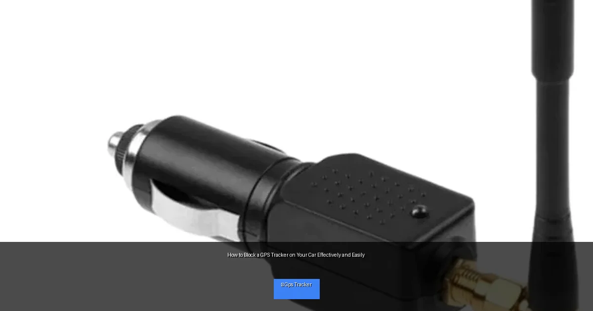 How to Block a GPS Tracker on Your Car Effectively and Easily