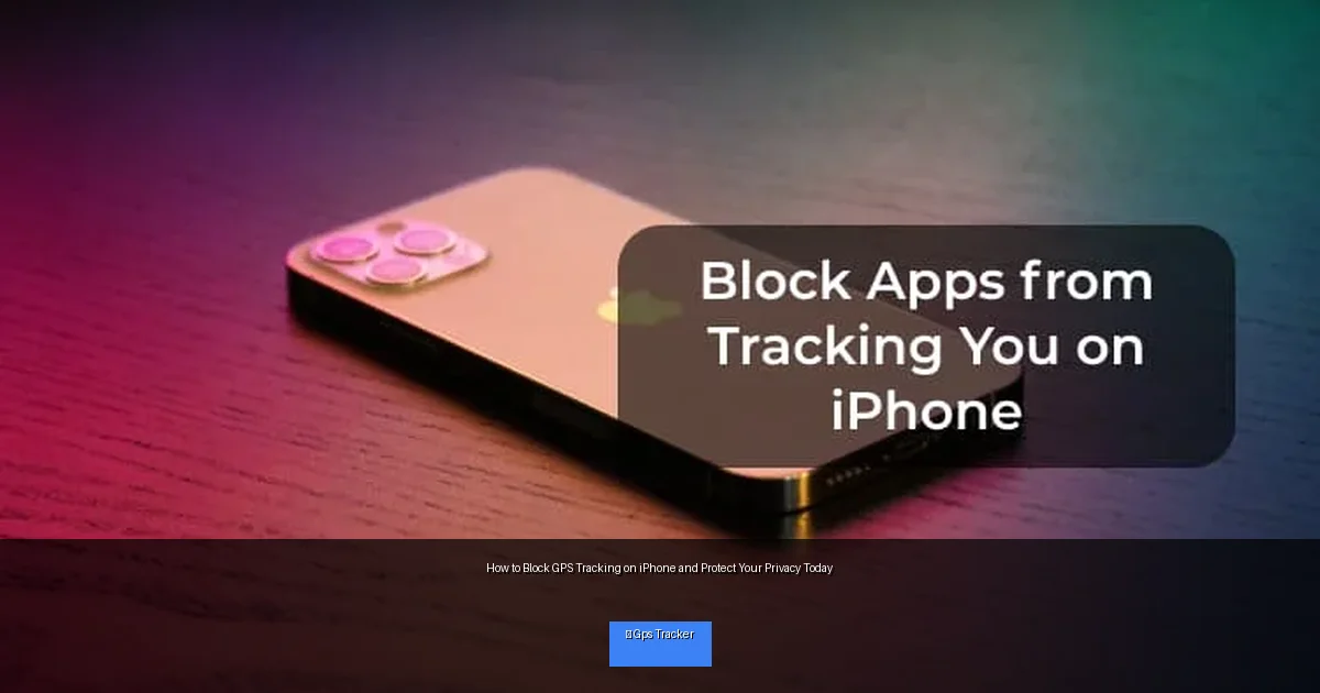 How to Block GPS Tracking on iPhone and Protect Your Privacy Today