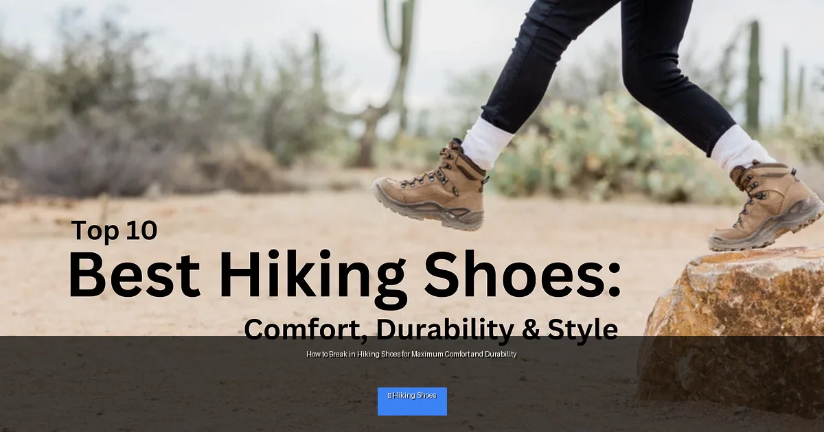 How to Break in Hiking Shoes for Maximum Comfort and Durability