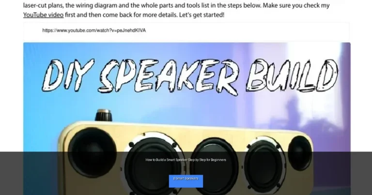 How to Build a Smart Speaker Step by Step for Beginners