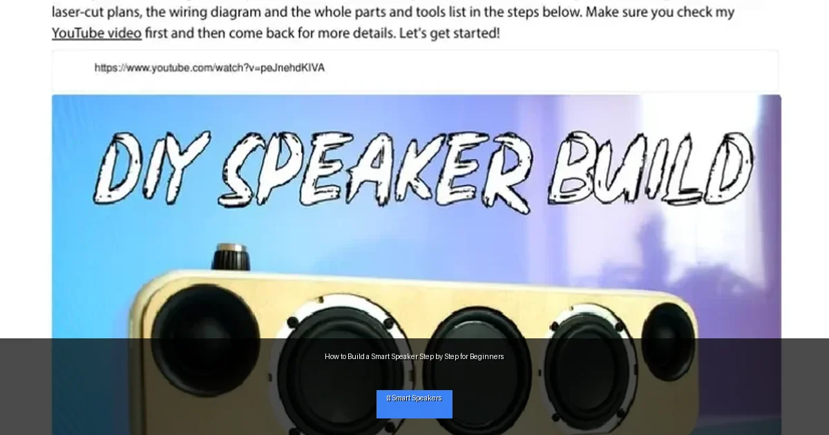 How to Build a Smart Speaker Step by Step for Beginners