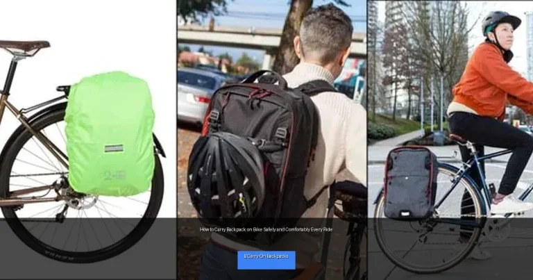 How to Carry Backpack on Bike Safely and Comfortably Every Ride