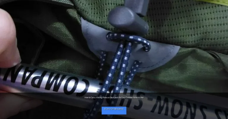 How to Carry Hiking Poles on Backpack for Easy Outdoor Adventures
