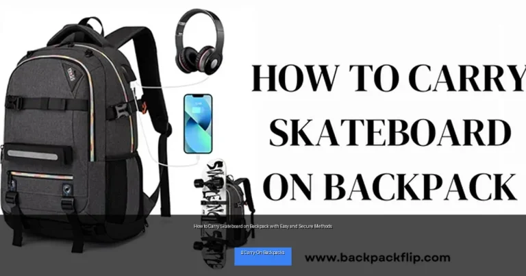 How to Carry Skateboard on Backpack with Easy and Secure Methods