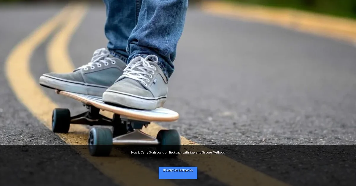 How to Carry Skateboard on Backpack with Easy and Secure Methods