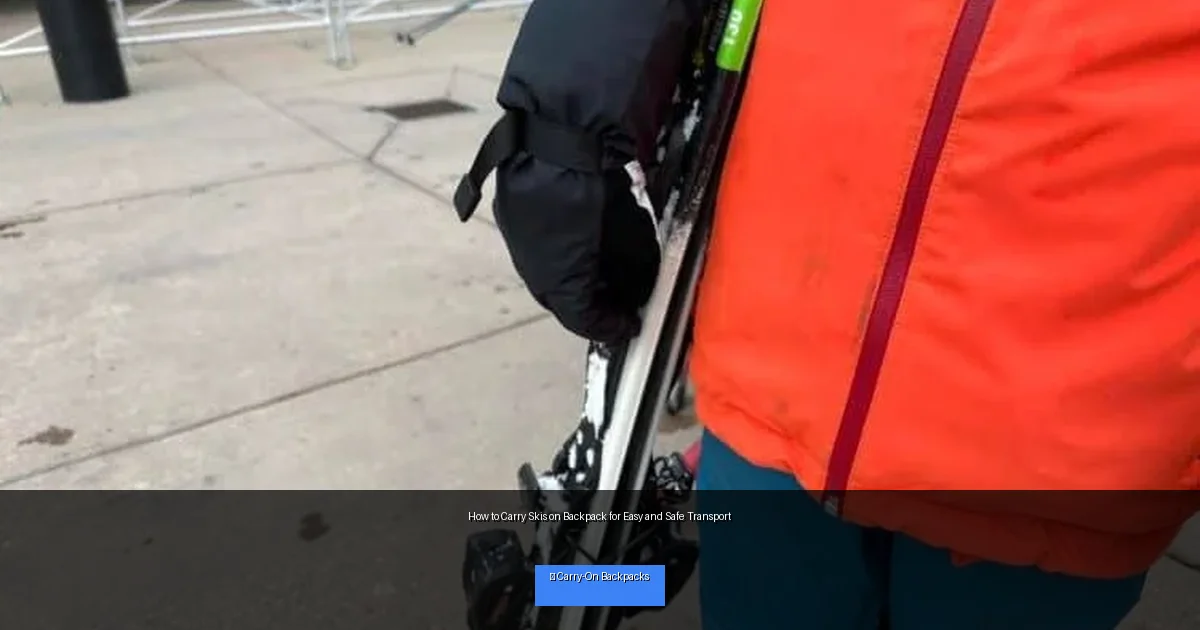 How to Carry Skis on Backpack for Easy and Safe Transport