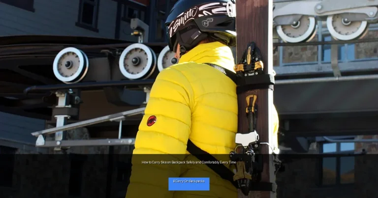 How to Carry Skis on Backpack Safely and Comfortably Every Time