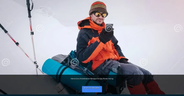 How to Carry Snowshoes on Backpack for Easy Winter Hiking