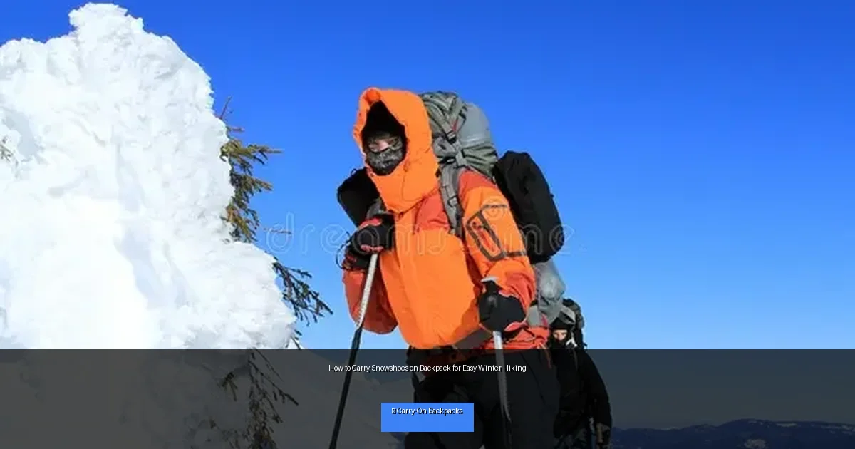 How to Carry Snowshoes on Backpack for Easy Winter Hiking
