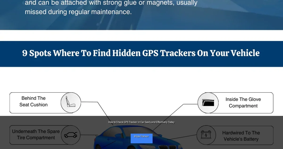 How to Check GPS Tracker in Car Easily and Effectively Today