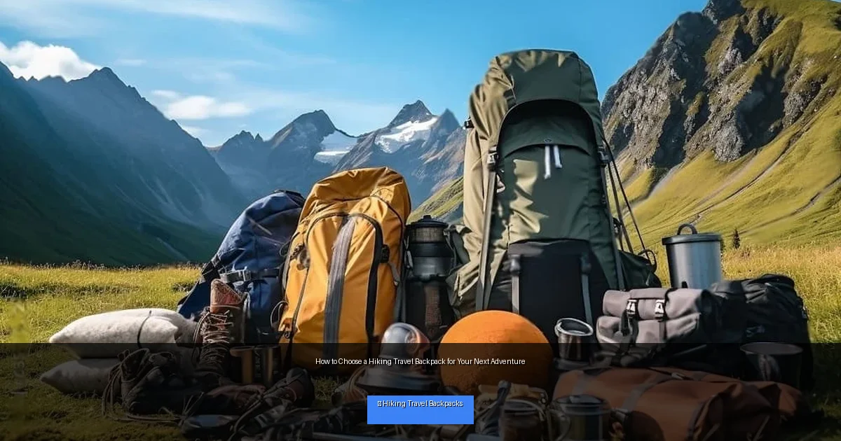 How to Choose a Hiking Travel Backpack for Your Next Adventure