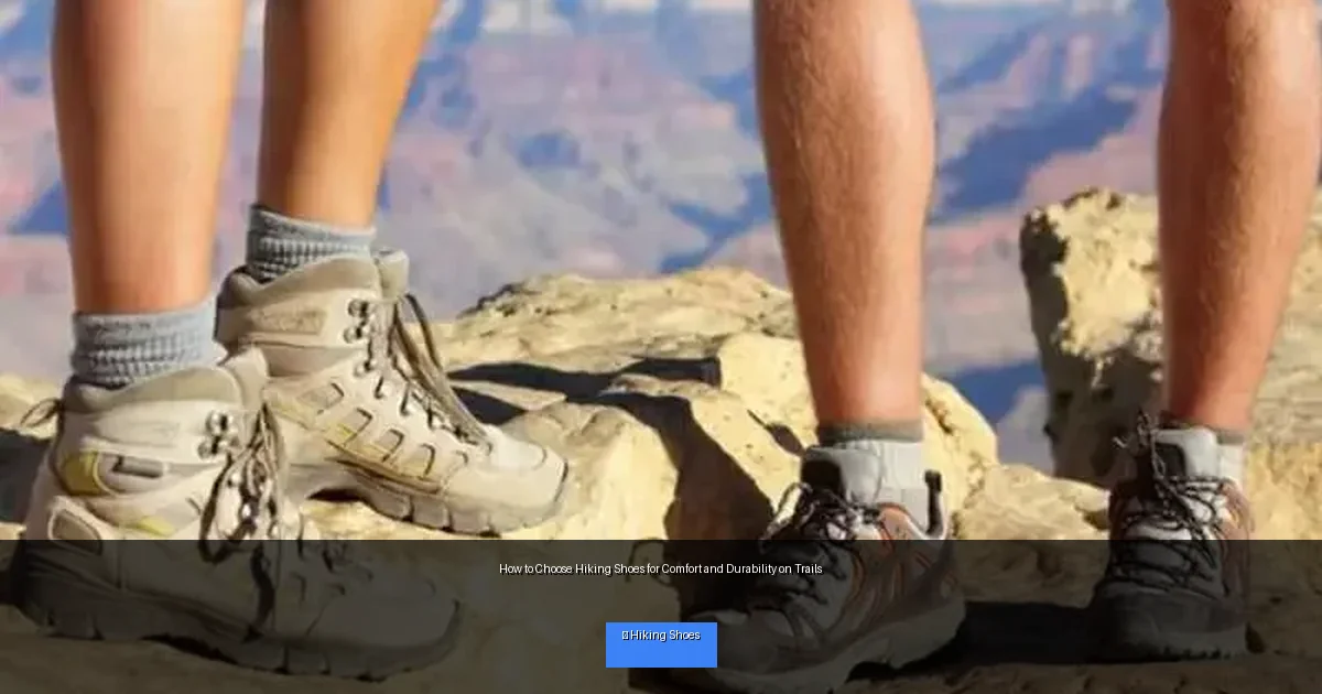 How to Choose Hiking Shoes for Comfort and Durability on Trails