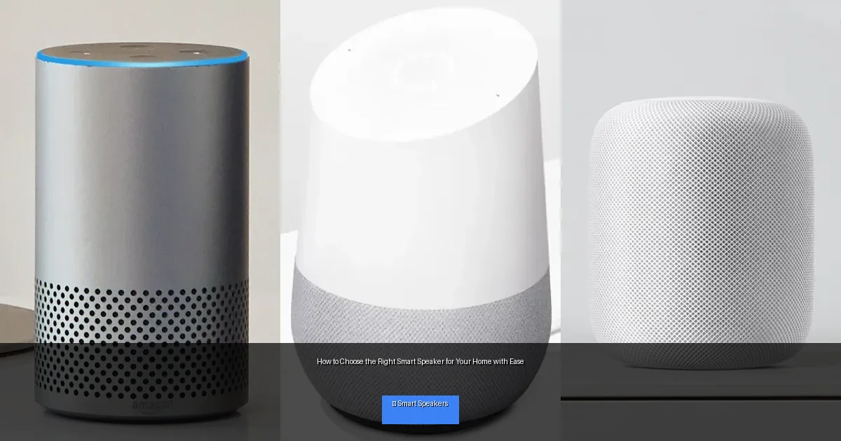 How to Choose the Right Smart Speaker for Your Home with Ease