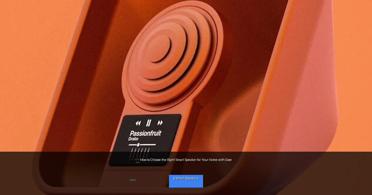 How to Choose the Right Smart Speaker for Your Home with Ease