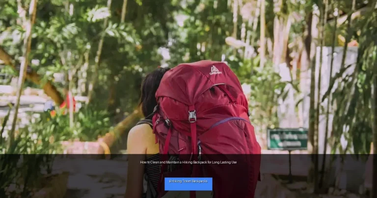 How to Clean and Maintain a Hiking Backpack for Long Lasting Use