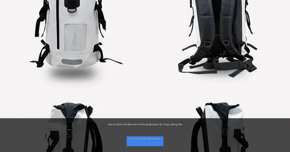 How to Clean and Maintain a Hiking Backpack for Long Lasting Use