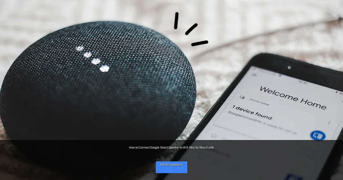 How to Connect Google Smart Speaker to Wifi Step by Step Guide