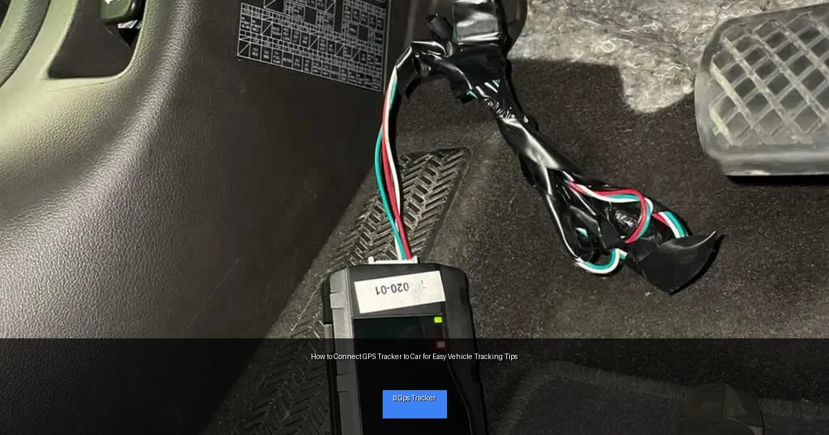 How to Connect GPS Tracker to Car for Easy Vehicle Tracking Tips