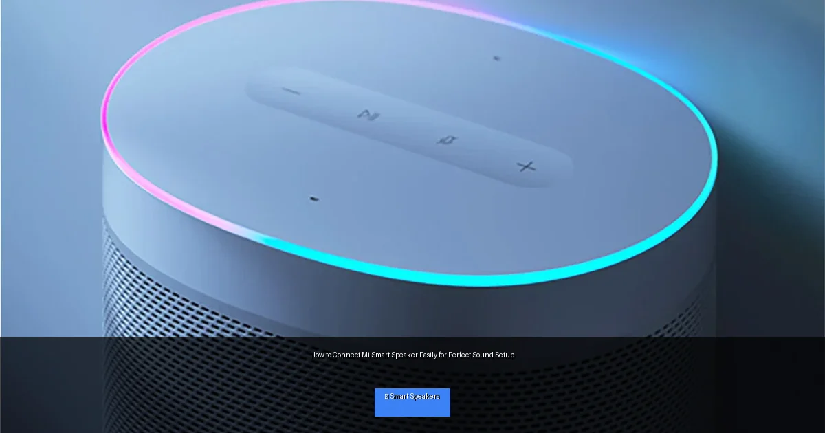 How to Connect Mi Smart Speaker Easily for Perfect Sound Setup