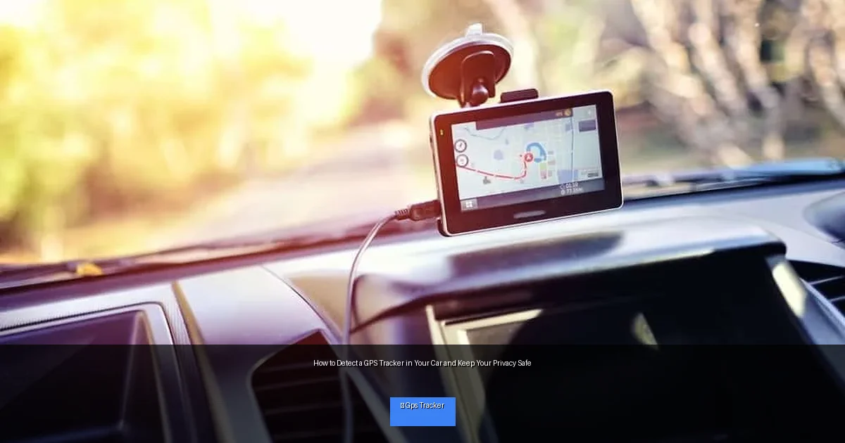 How to Detect a GPS Tracker in Your Car and Keep Your Privacy Safe