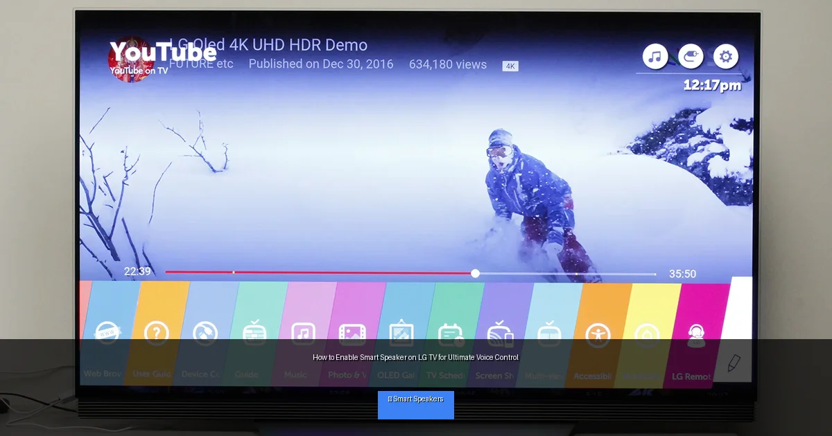 How to Enable Smart Speaker on LG TV for Ultimate Voice Control