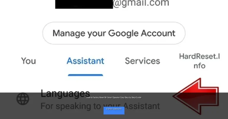 How to Factory Reset Mi Smart Speaker Easy Step by Step Guide