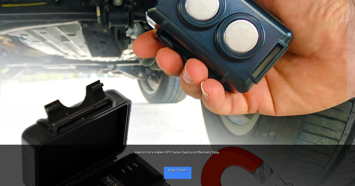 How to Find a Hidden GPS Tracker Easily and Effectively Today