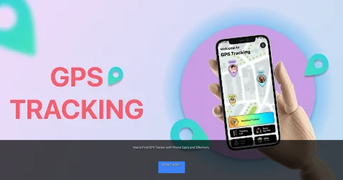 How to Find GPS Tracker with Phone Easily and Effectively