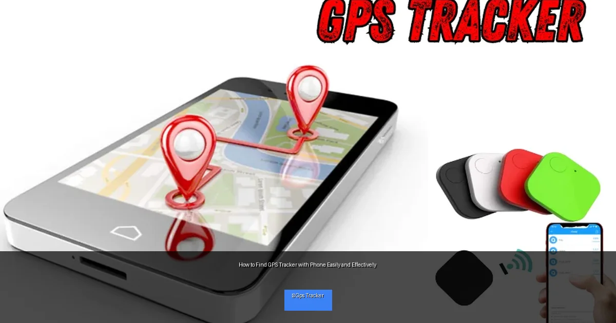How to Find GPS Tracker with Phone Easily and Effectively
