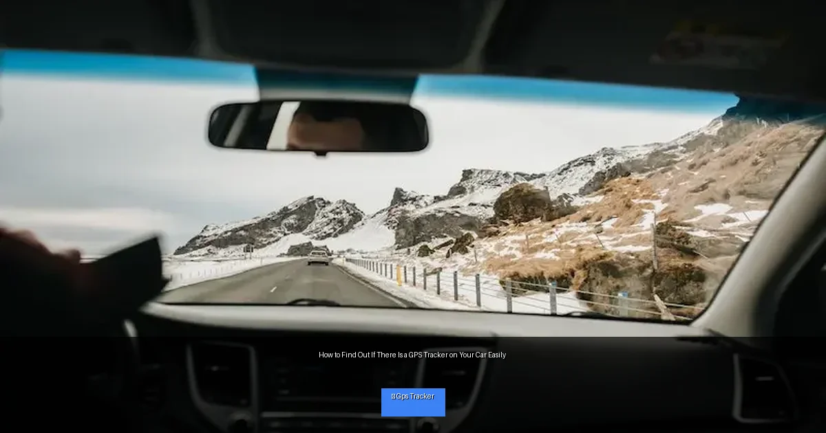 How to Find Out If There Is a GPS Tracker on Your Car Easily