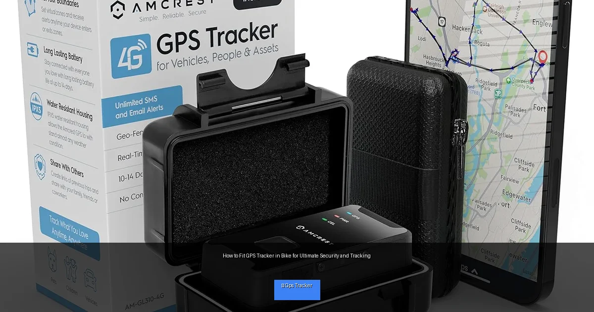 How to Fit GPS Tracker in Bike for Ultimate Security and Tracking