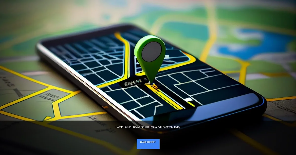 How to Fix GPS Tracker in Car Easily and Effectively Today