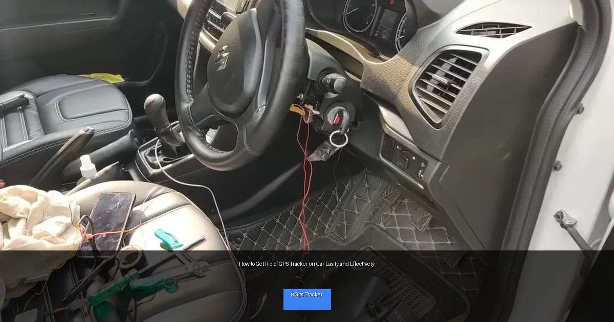 How to Get Rid of GPS Tracker on Car Easily and Effectively
