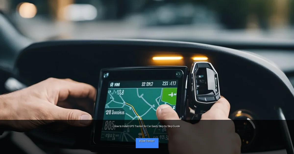 How to Install GPS Tracker for Car Easily Step by Step Guide