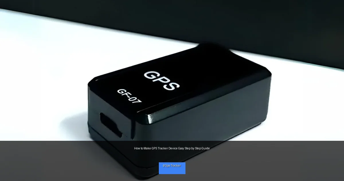How to Make GPS Tracker Device Easy Step by Step Guide