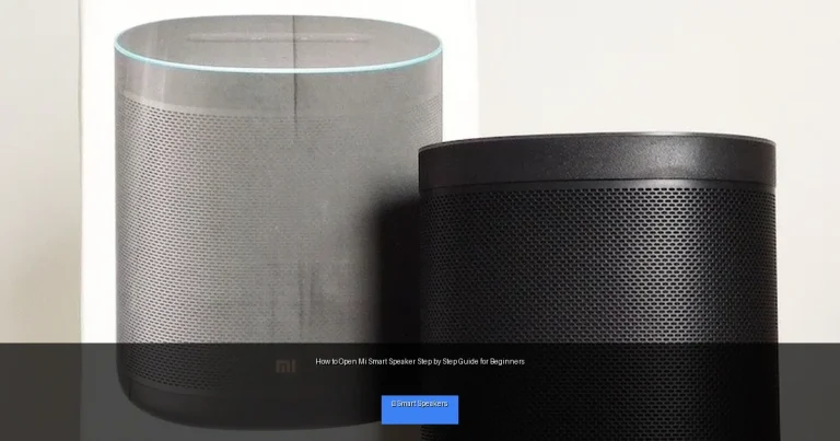 How to Open Mi Smart Speaker Step by Step Guide for Beginners