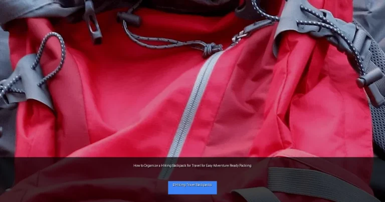 How to Organize a Hiking Backpack for Travel for Easy Adventure Ready Packing